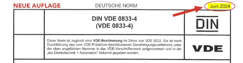 NEU: VDE 0833-4 Entwurf 02.2023