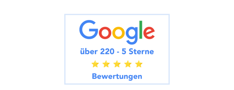 Unglaublich. Wir haben über 200 Fünf-Sterne-Bewertungen auf Google. Wir bedanken uns bei allen.